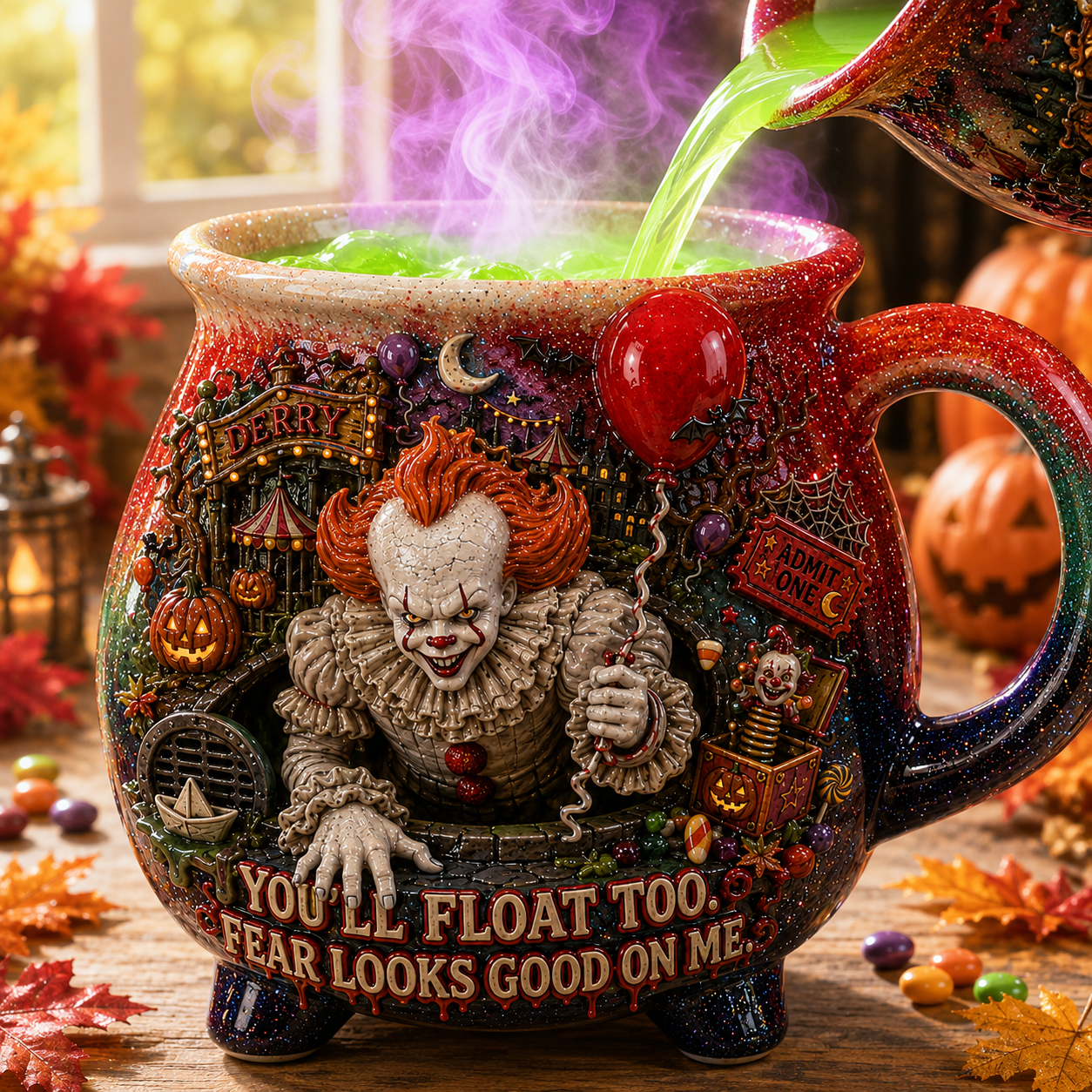 Premium PNW Witch Cauldron Mug TTNL